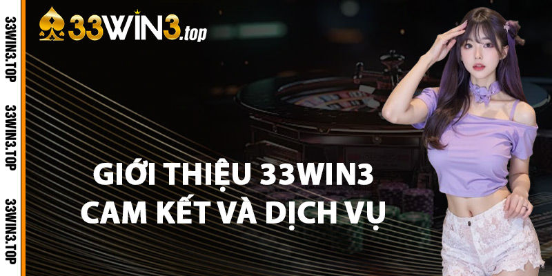Giới Thiệu 33WIN3 Cam Kết Và Dịch Vụ